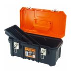 Caixa De Ferramentas Plastica Laranja 45cm Metasul 013601026