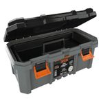 Caixa de Ferramentas Tática Cinza 45cm Metasul