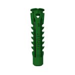 Bucha Plastica Verde 12mm TBI com 25 Unidades