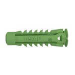 Bucha Plastica Verde 6mm TBI com 200 Unidades