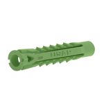Bucha Plastica Verde 6mm TBI com 200 Unidades