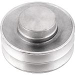 Polia de Alumínio 130mm com 2 Canais B Alucal