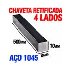 Chaveta Retificada Trefilada Mademil - 10 x 8 x 500mm