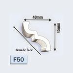 Canto Rodateto F50 Pacote com 2 Peças de 24cm Epex FBDF50CA