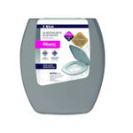 Assento Sanitário Quadrado Almofadado Cinza PR1064-5