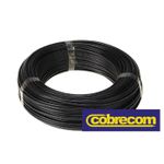 Cabo Flexível 1,50mm Preto Cobrecom Rolo 100 Metros