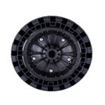 Roda Flexível Para Carrinho Eixo Universal Cap 100kg Fb Pneu 100650