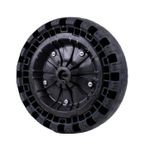 Roda Flexível Para Carrinho Eixo Universal Cap 100kg Fb Pneu 100650