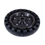 Roda Flexível Para Carrinho Eixo Universal Cap 100kg Fb Pneu 100650
