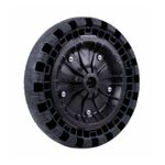 Roda Flexível Para Carrinho Eixo Universal Cap 100kg Fb Pneu 100650