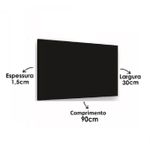 Prancha de Aglomerado Preta de 90 x 30cm Brasforma