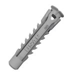 Bucha Plástica 10mm U-TBI Cinza com 50 peças
