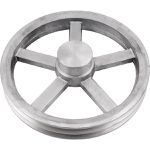 Polia de Alumínio 250mm com 2 Canais B Alucal