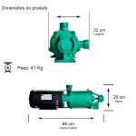Motobomba 5 Estágios P-11/5 3CV Motor Trifásico 220/380V Thebe 117.01.769076