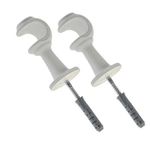 Suporte Varão Cortina 19mm Branco com 2 peças