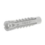 Bucha Plástica U-TBI Branca 10mm com 500 Unidades