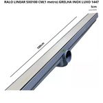 Ralo Linear com Grelha Inox 100cm Estrela 1447