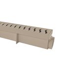 Ralo plástico Bege Com Coletor 6 x 50cm Modular