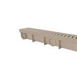 Ralo plástico Bege Com Coletor 6 x 50cm Modular