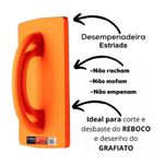 Desempenadeira Pu Estriada 30x18cm Atlas AT161/1