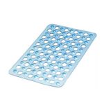 Tapete Plástico de Banho Azul 48x32cm Primafer PR2616-1 