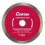 Disco Diamantado 110mm x 20mm Contínuo Eco Cortag 61548
