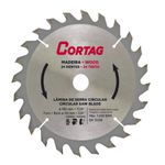 Disco Serra Circular 185mm x 24 Dentes Cortag 60753