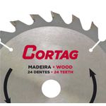 Disco Serra Circular 185mm x 24 Dentes Cortag 60753