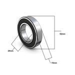 Rolamento Esfera 6205 ZZ GBR