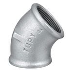 Cotovelo 45° Fêmea Galvanizado 1.1/2'' Tupy
