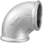 Cotovelo 90° Fêmea Galvanizado 3'' Tupy
