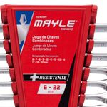 Jogo De Chave Combinada 6 A 22mm C/ 12 Peças 102405M Mayle 