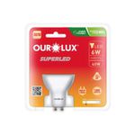 Lampada de Led Dicroica GU-10 6W 3000K Ourolux Bivolt