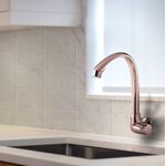 Torneira Plástica Cozinha de Parede Bica Alta Linea Rosegold Tigre 300005608