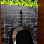 Válvula Para Mictório Com Cano e Flexível 30cm Preto Blukit 190908