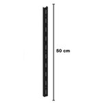 Trilho de Aço 50cm Preto Brasforma