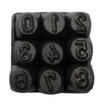 Jogo de Algarismos de Aço 8mm para Gravação em Chapas Eda 3GZ
