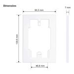 Prolongador Para Caixa 4 X 2 Branco 15801 Margirius 
