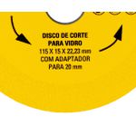 Disco de Corte para Vidros 115mm Eda 0QB