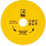 Disco de Corte para Vidros 110mm Eda 0QA