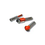 Jogo de Fresas para Tupia 1/4" com 3 Peças Bestfer BFH3235