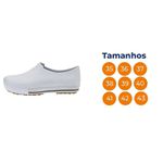 Tenis Sapato Antiderrapante 103FCLEAN Branco Marluvas