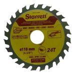 Disco de Serra Circular 4.3/8" 110mm com 24 Dentes CCS110-24 Starrett