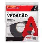 Espuma de Vedação Cinza Adesiva 19mm x 5m ES-105 Adere