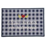 Tapete Clean Kasa Bem Vindo 40 x 60cm 1414024BVN Kapazi