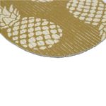 Tapete Antiderrapante Tropical Abacaxi Gold 43cm 0201ABG Kapazi