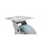Rodizio Giratório Placa 6 pol Borracha PU A06010-PUG