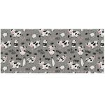 Tapete Antiderrapante Tropical Mu Cinza 65cm 0202MUC20 Kapazi