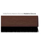 Vedante Para Porta com Adesivo e Escova 90cm Madeira Escura