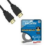 Cabo HDMI Preto 2 Metros Brasforma